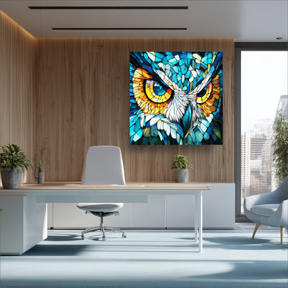 Fractal Design Owl LED Wall Art – Backlit Geometric Owl Lightbox