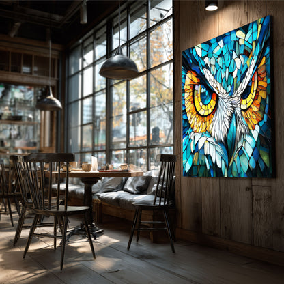 Fractal Design Owl LED Wall Art – Backlit Geometric Owl Lightbox