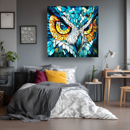 Fractal Design Owl LED Wall Art – Backlit Geometric Owl Lightbox