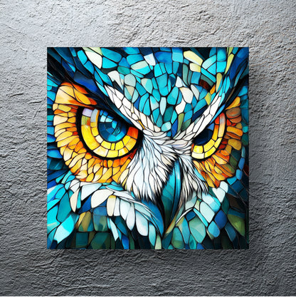 Fractal Design Owl LED Wall Art – Backlit Geometric Owl Lightbox