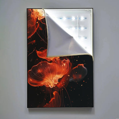 Custom LED Lightbox Wall Art: Dimmable Backlit Photo Frame, Artwork Display